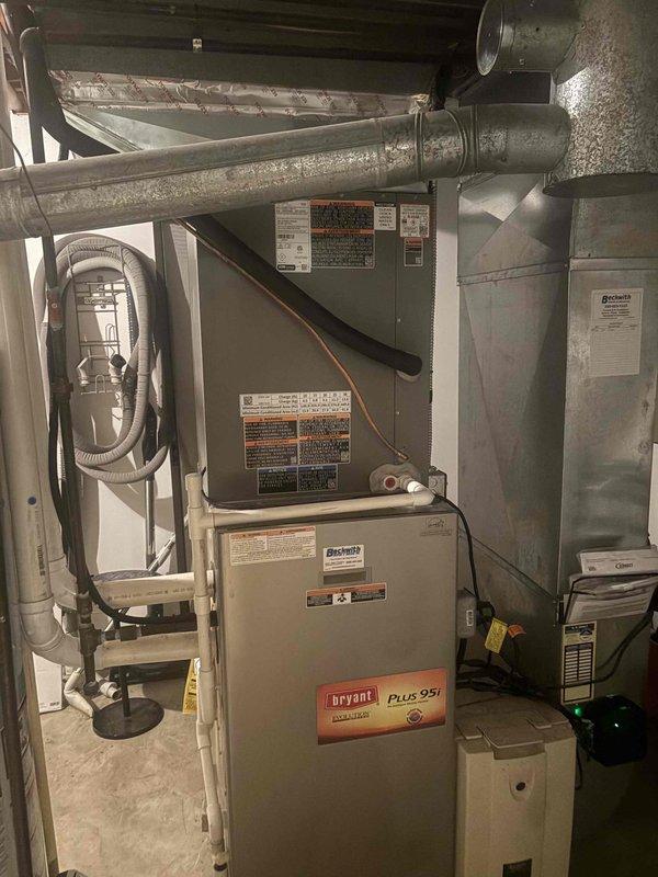 Replaced defective heat pump outdoor unit under manufacturer warranty. Removed existing outdoor condenser from concrete pad and disconnected refrigerant lines and electrical connections. Installed new replacement unit, reconnected copper refrigerant lines with proper brazing techniques, and restored electrical service through existing disconnect box. Verified indoor air handler connections remained secure and system communication was established between indoor and outdoor components. Performed startup procedures, checked refrigerant charge levels, and confirmed proper system operation with normal temperature differentials across the coil.