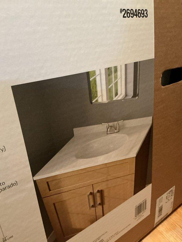 Installed new bathroom vanity countertop with integrated sink and modern single-handle faucet. Addressed slow drainage issues in both bathroom sink and bathtub drains to restore proper water flow.