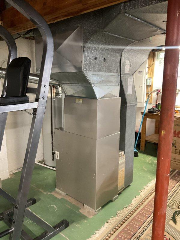Completed routine cooling maintenance on a 10-year-old air conditioning system. Inspected outdoor condensing unit electrical components including capacitor, contactor, and wiring connections; verified proper operation of indoor air handler and ductwork system. All equipment found to be functioning within normal parameters with no immediate repairs required.