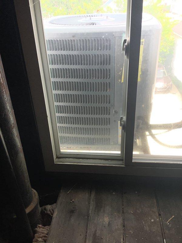 Conducted estimate for replacement of third-floor HVAC unit located at ground level. Assessed existing outdoor condenser unit and interior access points, including basement-level entry and installation pathway. Documented current equipment condition and site-specific installation requirements for unit replacement proposal.