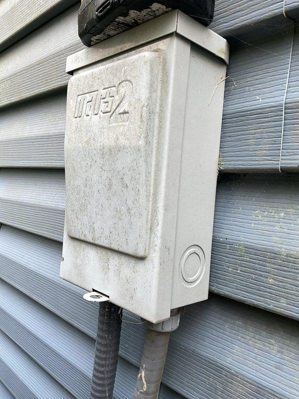 Completed MVP cooling maintenance visit on 13-year-old system. Inspected outdoor disconnect panel and electrical components, including MARS capacitor and associated wiring connections. Verified proper operation of all electrical connections and terminals. Examined exterior utility control box and associated conduit runs. All components found operating within normal parameters for system age.