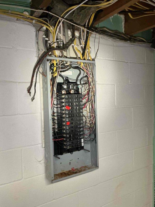 Conducted electrical estimate for generator installation at residential property. Assessed existing electrical panel capacity and wiring configuration, documenting current breaker layout and available circuits to determine integration requirements for standby generator system. Evaluated utility room infrastructure and potential transfer switch mounting locations to provide comprehensive installation proposal.