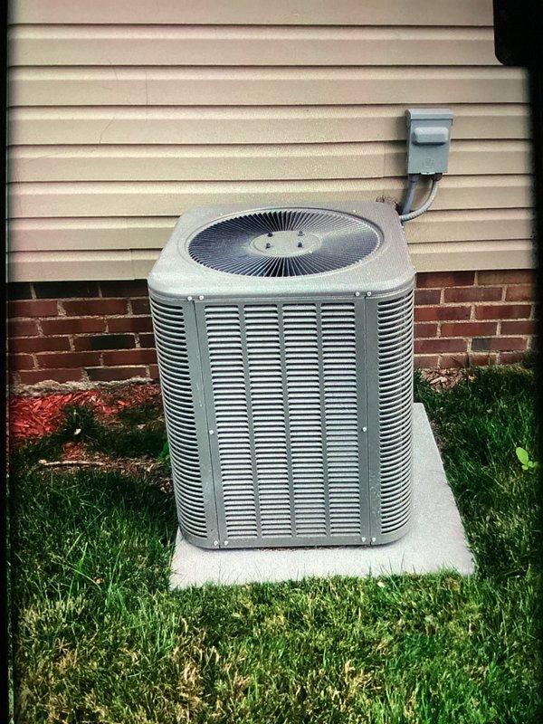 Completed preventive maintenance inspection on residential split-system air conditioning unit as part of recurring MVP cooling service. Performed comprehensive system evaluation including visual inspection of outdoor condenser unit, verification of proper installation on concrete pad, and assessment of electrical components. Inspected and tested TR25R fuses in disconnect box, confirming proper amperage rating and fuse integrity for overcurrent protection. Unit operating within normal parameters with no deficiencies noted at time of service.