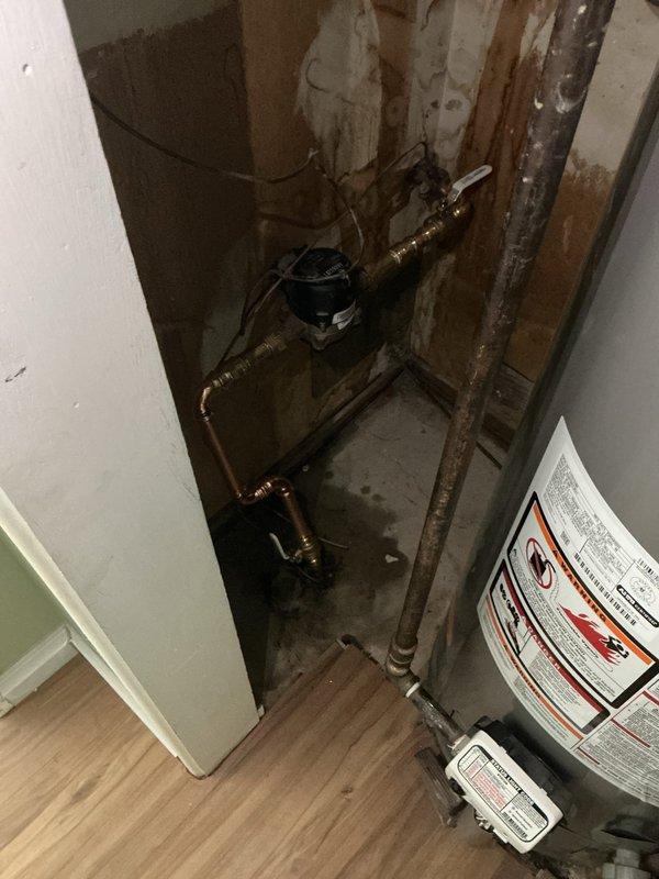 Completed comprehensive main water line and meter valve replacement in accordance with local plumbing code requirements. Installed new ball valve before the water meter, added ball valve after the meter, and replaced both meter spuds at the main water meter location. Coordinated with municipal water department for curb-side water shutoff to facilitate safe meter work. Replaced existing frost-free sillcock with new 6-inch frost free sillcock unit. Installed new ball valve and shutoff for spigot system located under kitchen sink, including all necessary copper pipe, compression fittings, and connections required for proper operation. All installations completed to code specifications with proper shutoff capabilities at multiple points for future maintenance accessibility.