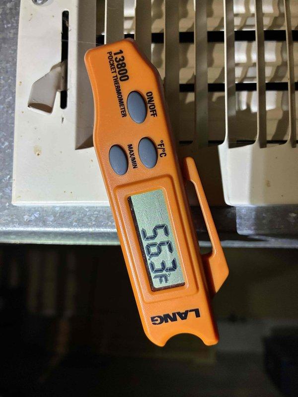 Completed scheduled MVP cooling maintenance on 15-year-old Bryant air conditioning system. Performed comprehensive system inspection, verified operational parameters, and documented supply air temperature at 53°F. Unit operating within normal specifications with no deficiencies noted at time of service.