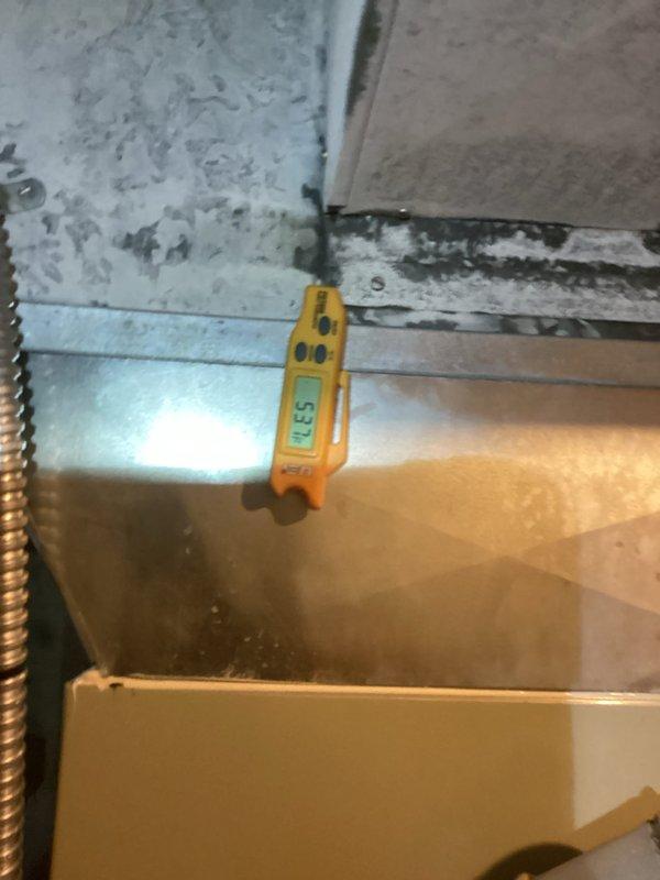 Performed preventative maintenance on 13-year-old Trane XV95 furnace system. Inspected all major components, tested system operation, and documented equipment condition with diagnostic measurements. Notable accumulation of mineral deposits observed on ductwork surfaces, indicating potential condensation or humidity concerns that should be monitored during future service visits.