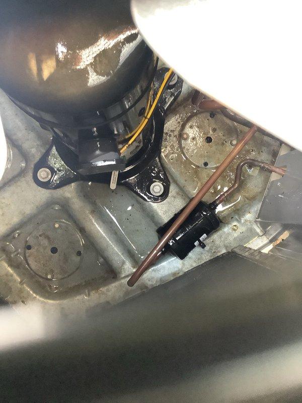 Completed scheduled maintenance visit on a 9-year-old residential air conditioning system for MVP customer. Performed comprehensive inspection of outdoor condenser unit and internal components, documenting equipment condition through photographic records. All system components found operating within normal parameters, with compressor, refrigerant lines, and electrical connections verified for proper function and secure mounting.