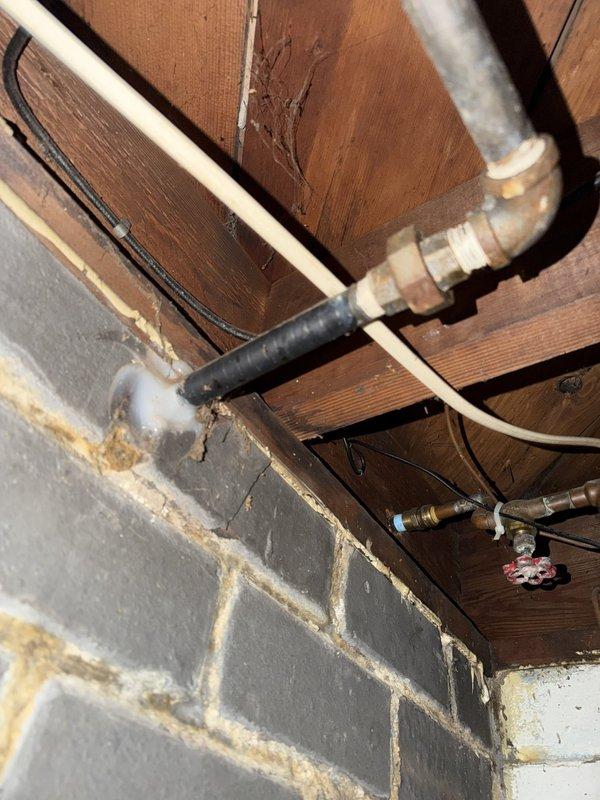 Responded to service call for emergency gas shutoff to exterior gas lamp due to wasp nest hazard. Located and operated main gas shutoff valve in basement utility area to isolate gas supply to outdoor fixture. Confirmed valve operation and verified gas flow was successfully terminated to allow safe pest removal. Gas supply system secured and customer advised on restart procedures once exterior work completed.