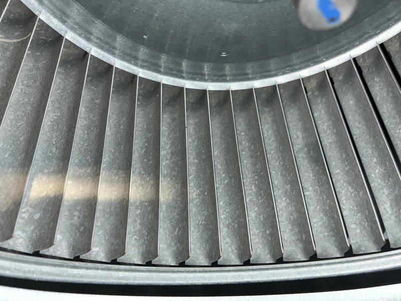 Completed preventive maintenance tune-up on 5-year-old Lennox furnace system. Inspected blower wheel assembly and documented significant dust and debris accumulation on blower blades requiring attention. Evaluated ductwork system for potential cleaning needs and assessed overall system operation. Customer enrolled in renewed maintenance plan with tune-up service applied accordingly.
