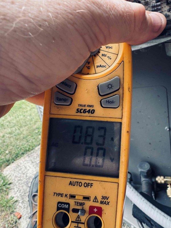 Completed preventive maintenance cooling visit on 9-year-old HVAC system. Performed comprehensive system diagnostics using digital multimeter to verify electrical parameters and component functionality. Inspected control board, wiring connections, and all electrical components within the unit, confirming proper operation of relay, circuit board, and safety controls. All readings within manufacturer specifications, system operating normally.