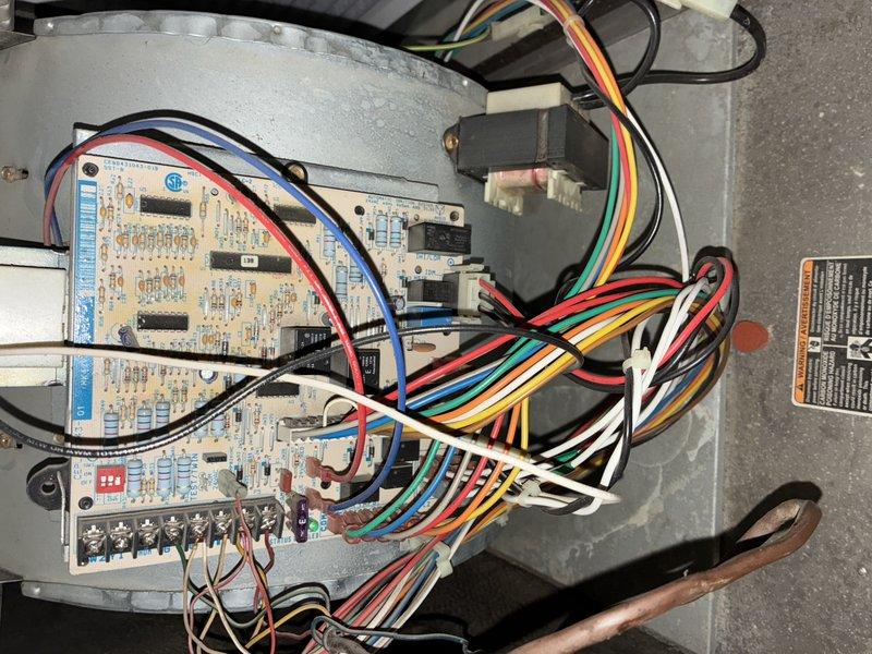 Completed comprehensive tune-up service on 8-year-old residential air conditioning system. Performed full system inspection including visual examination of evaporator coil assembly, verified proper airflow through intake filter, and assessed control board operations with all electrical connections and wiring harnesses found secure and functioning within normal parameters. All components operating efficiently with no immediate service concerns identified.