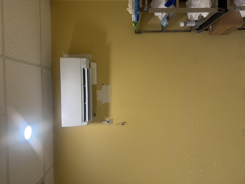Completed commercial HVAC installation with two rooftop condenser units and corresponding evaporator coils positioned in the attic space. All electrical connections, refrigerant lines, and condensate drainage were properly installed and tested to ensure system functionality and compliance with manufacturer specifications.