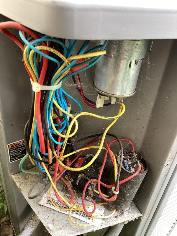 Completed scheduled MVP cooling maintenance visit on 15-year-old HVAC system. Performed comprehensive inspection of electrical components including capacitor, contactor, and wiring connections, all showing normal operational wear consistent with unit age. Inspected and serviced air filtration system with 16x25x1 pleated filter at basement unit location.