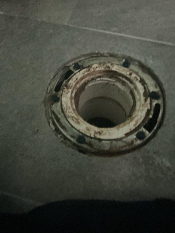 Removed and reset toilet with new wax ring and closet bolts. Upon inspection, the existing toilet flange showed signs of deterioration and corrosion with compromised seal integrity. Installed fresh wax ring to ensure proper watertight seal between toilet base and drain connection. Replaced corroded closet bolts with new hardware and secured toilet firmly to floor. System tested and confirmed leak-free operation upon completion.