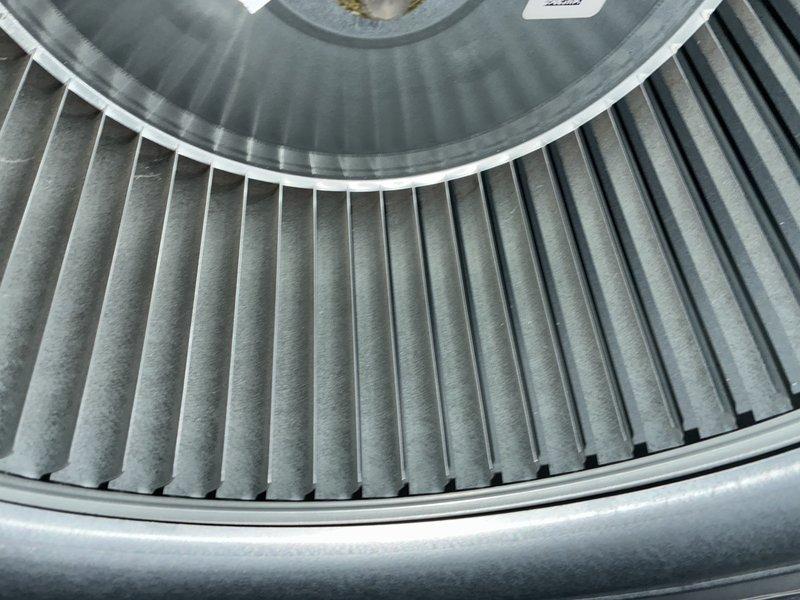 Completed preventive maintenance on a 2-year-old MVP air conditioning system. Inspected control board electronics, verified all wire connections and harnesses were secure, and examined the pleated air filter element which showed normal condition for the system's age.