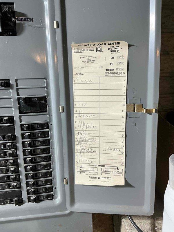 Completed comprehensive electrical assessment for standby generator installation at 50-year-old residential property with no existing backup power system. Evaluated current Square D load center and main electrical service panel to determine capacity and compatibility requirements for generator integration. Documented existing circuit breaker configuration, main breaker specifications, and available panel capacity through photographic inspection. Provided detailed estimate and quotation for complete standby generator installation including necessary electrical connections, transfer switch integration, and code-compliant wiring modifications required to accommodate new backup power system.