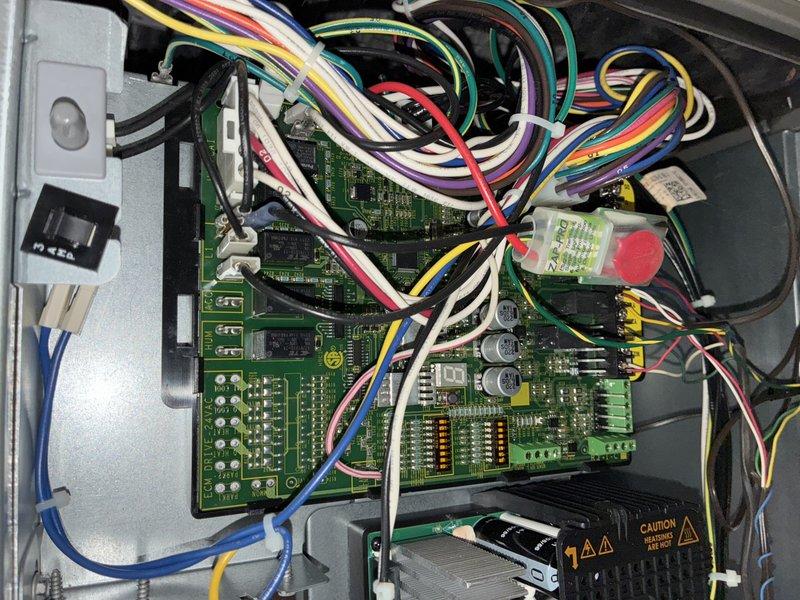 Completed comprehensive tune-up on 3-year-old air conditioning system, including inspection of air handler unit, refrigerant lines, electrical connections, and control board components. All systems inspected and found to be operating within normal parameters, with wiring harnesses, circuit boards, and condensate drain lines verified for proper function and condition.