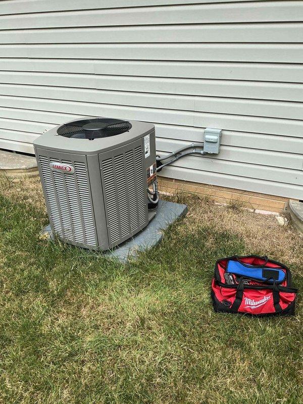Completed MVP recurring cooling maintenance visit on 5-year-old Lennox system that was rescheduled from previous date. Performed comprehensive inspection of both indoor furnace unit and outdoor condensing unit, checking all mechanical components, electrical connections, and refrigerant lines. All systems operating within normal parameters with no issues identified during this preventative maintenance service.