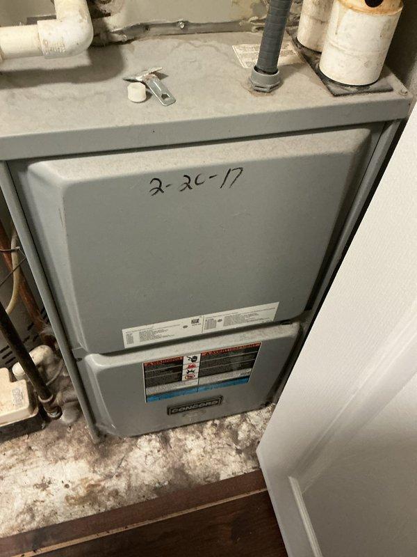 Completed MVP cooling maintenance visit on 12-year-old HVAC system. Performed comprehensive inspection of indoor furnace unit and outdoor condenser unit, verified operational status of all components, checked refrigerant levels, cleaned condenser coils, and documented equipment condition with photographs. System operating within normal parameters upon completion of preventive maintenance service.