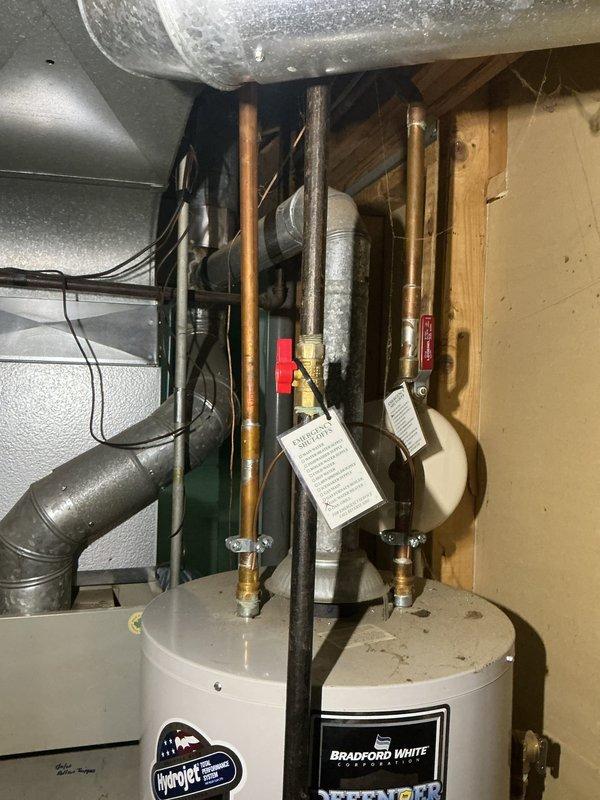 Responded to service call for 30-year-old tanked water heater with pilot light failure. Upon arrival, inspected Bradford White unit and determined thermocouple malfunction preventing pilot from remaining lit. Replaced faulty thermocouple, tested pilot ignition system, and verified proper flame retention. Confirmed water heater restored to full operational status with stable pilot light and burner function.
