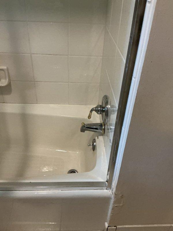Completed installation of two bathroom sink faucets with customer-supplied hardware after homeowner encountered corroded plumbing during DIY attempt. Addressed underlying corrosion issues, secured proper connections to existing supply lines, and verified leak-free operation of both three-piece brass faucet assemblies on granite vanity tops. Additionally diagnosed and repaired squealing shower valve in tub/shower combination by replacing worn internal components, restoring quiet operation and proper water flow to chrome fixtures.
