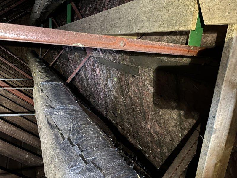 Conducted site assessment for recessed can lighting installation in attic space. Evaluated existing conditions including structural framing, HVAC ductwork routing, and insulation placement to determine optimal fixture locations and electrical routing. Documented attic access points, clearances around flexible and rigid ductwork systems, and available pathways for new wiring installation while maintaining proper spacing from insulation materials. Prepared comprehensive estimate for recessed lighting fixture installation with considerations for IC-rated housings due to insulation contact requirements.
