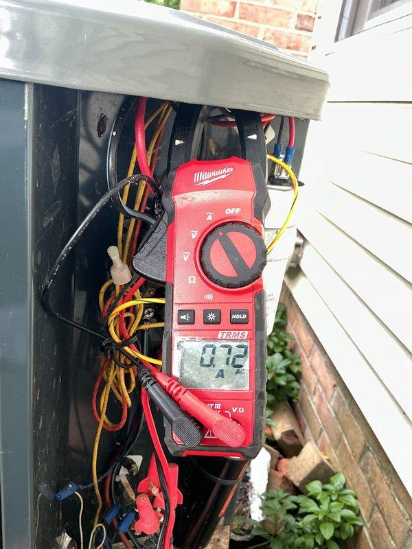 Completed preventive maintenance tune-up on 18-year-old air conditioning system. Performed diagnostic testing including temperature differential measurements across the system and electrical voltage readings at the outdoor unit disconnect, confirming proper operational parameters. All components inspected and system operating within normal specifications.