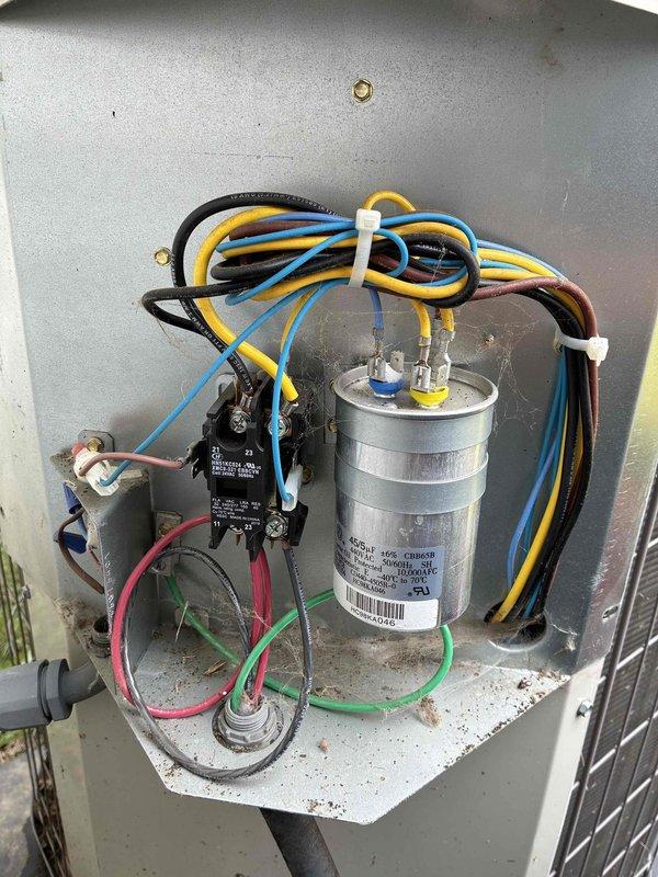 Completed MVP recurring cooling maintenance visit on 5-year-old residential HVAC system. Performed comprehensive inspection of furnace unit, air handler, and associated components in basement mechanical room. Verified proper operation of electrical control panel, including capacitor functionality, contactor operation, and all wire connections. Inspected ductwork, plenum connections, PVC venting system, and insulation integrity. All components found operating within normal parameters. System tested and confirmed ready for continued service.