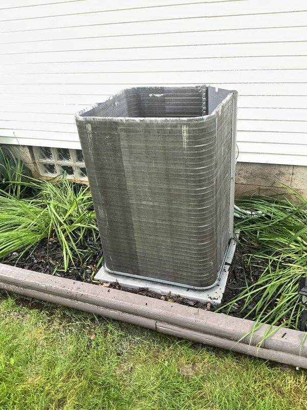 Completed scheduled MVP cooling maintenance visit on 4-year-old residential air conditioning system. Performed comprehensive inspection of outdoor condensing unit, including visual assessment of cabinet condition, coil cleanliness, and refrigerant line connections. Verified compressor operation, checked electrical connections and wiring integrity, and confirmed proper drainage from condensate pan. Unit found in good operating condition with no immediate service needs identified.