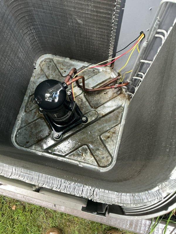 Completed scheduled MVP cooling maintenance visit on 4-year-old residential air conditioning system. Performed comprehensive inspection of outdoor condensing unit, including visual assessment of cabinet condition, coil cleanliness, and refrigerant line connections. Verified compressor operation, checked electrical connections and wiring integrity, and confirmed proper drainage from condensate pan. Unit found in good operating condition with no immediate service needs identified.