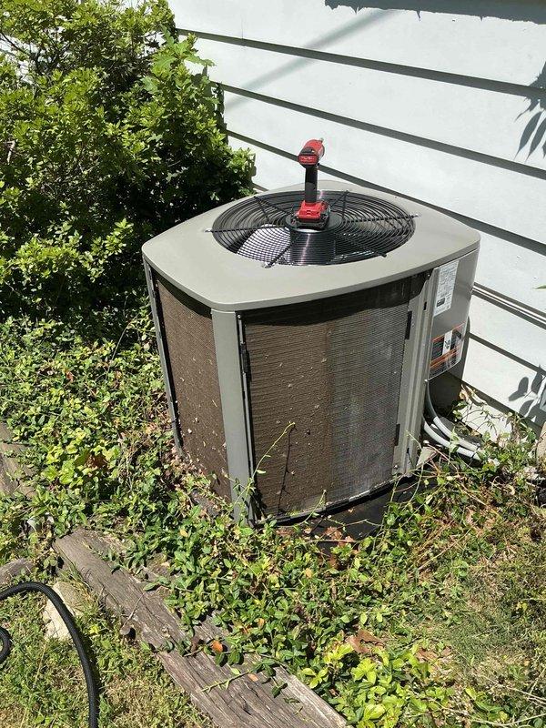 Completed preventive maintenance cooling visit on one-year-old residential air conditioning system. Performed standard diagnostic testing including refrigerant pressure checks using manifold gauges, inspected condenser unit operation, verified proper airflow through coil and fan assembly, and confirmed system performance within manufacturer specifications.