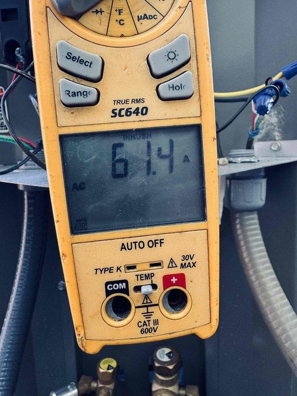Responded to service call for newly installed air conditioning system failing to adequately cool the residence despite continuous operation. Upon arrival, performed diagnostic testing using calibration equipment to measure system performance parameters and verified outdoor condenser unit operation. Identified issue preventing proper system function, completed necessary repairs to restore unit to proper cooling capacity, and confirmed system returned to normal operating temperatures.