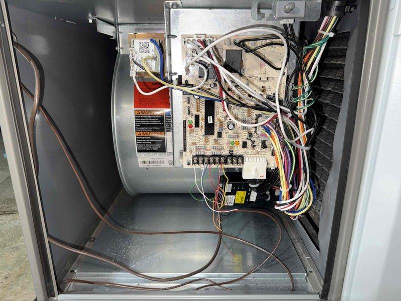 Completed MVP recurring cooling maintenance visit on Lennox HVAC system. Performed comprehensive inspection of air handler control board, verified all electrical connections and wiring harnesses, checked condensate pump operation, and inspected refrigerant lines for proper routing and insulation. All components found operating within normal parameters with no deficiencies noted.