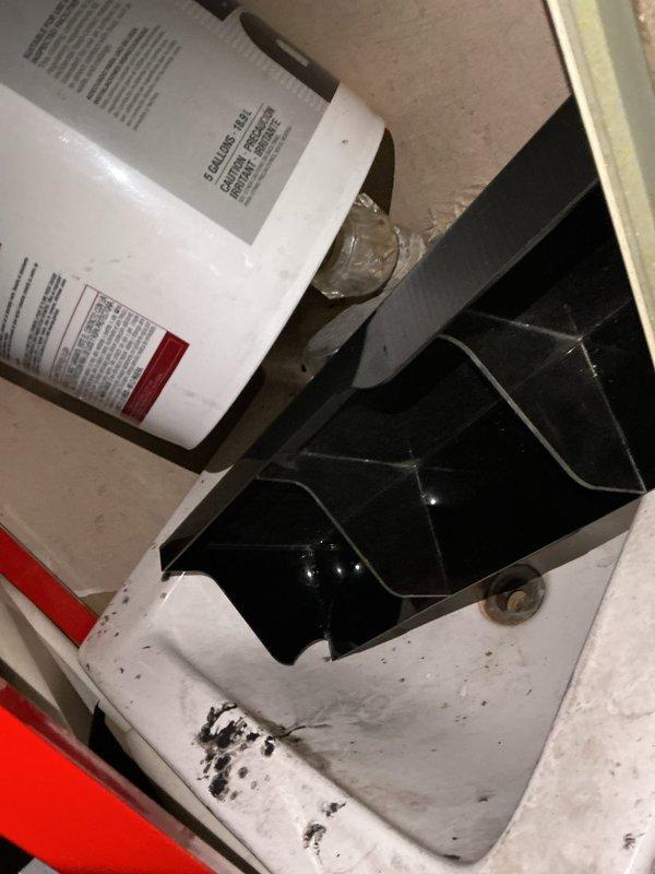 Responded to service call for non-functional second bathroom toilet. Upon arrival, inspected toilet unit located in unfinished utility space showing significant age-related deterioration including rust staining around rim, interior bowl discoloration, and exterior grime accumulation. Diagnosed operational issue and performed necessary repairs to restore toilet to working condition. Completed work prior to requested timeframe to accommodate occupant schedule.