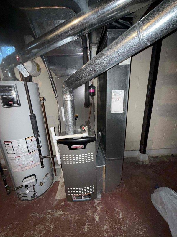 Completed MVP Cooling Visit recurring maintenance on Lennox HVAC system. Performed comprehensive inspection of furnace control board, verified all electrical connections and wiring integrity, documented system components and overall equipment condition with no issues found requiring immediate attention.