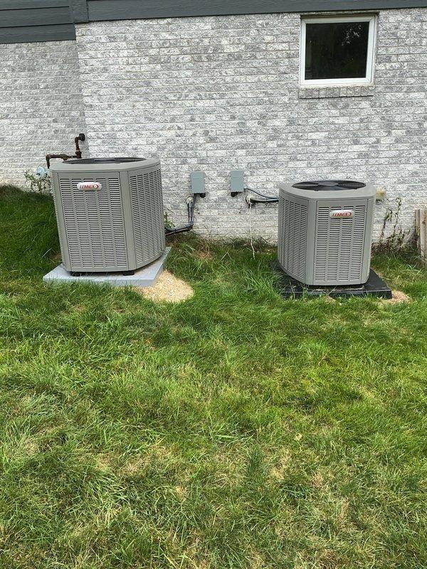 Responded to no cooling complaint on Lennox air conditioning system. Diagnosed and addressed printed circuit board (PCB) failure affecting system operation. Technician completed necessary repairs to restore cooling functionality. Customer advised that failed inspection items identified during service call require separate scheduling with appropriate personnel, as these issues fall outside the scope of the immediate no-cool service request.