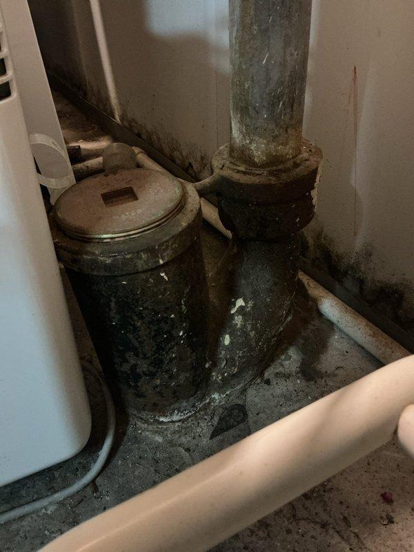 Responded to request for basement toilet installation. Upon arrival, assessed the designated installation area and found existing plumbing infrastructure in deteriorated condition with significant corrosion on waste stack components and moisture damage to surrounding walls. Advised customer that toilet fixture would need to be procured before installation could proceed, and recommended addressing the corroded plumbing components and moisture issues prior to new fixture installation to ensure proper function and code compliance.