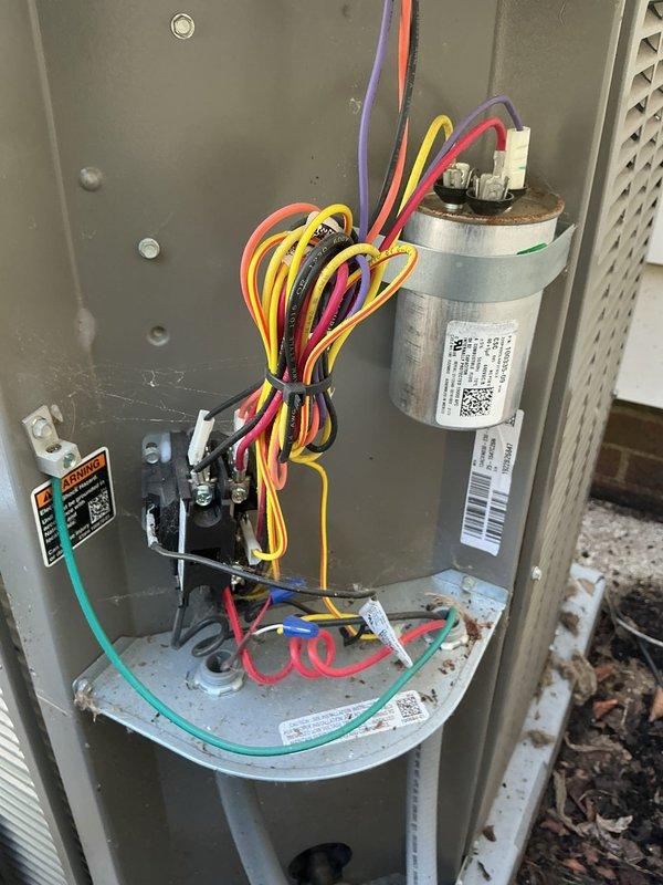 Completed MVP recurring cooling maintenance visit on 4-year-old Lennox HVAC system. Inspected furnace unit, ductwork, refrigerant lines, electrical components including capacitor and contactor, and verified proper system operation. Documented equipment condition with photos showing normal wear and minor debris accumulation in outdoor unit; all components functioning within normal parameters.