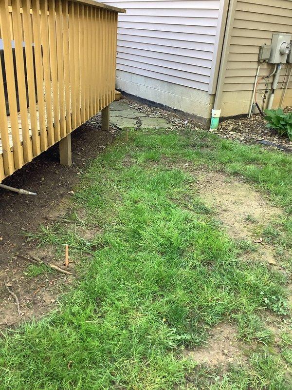 Coordinated with power company for underground service disconnection to facilitate meter base and conduit repair. Removed existing meter base and damaged conduit section, cutting pipe near ground level to install new expansion coupling. Rebuilt 2" PVC conduit riser from ground to meter base, reconnecting all components and adjusting meter base height to accommodate existing wire length. Installed new grounding electrode system with ground rods while maintaining existing waterline ground connection. Completed same-day inspection for utility company to restore underground service and reconnect power.