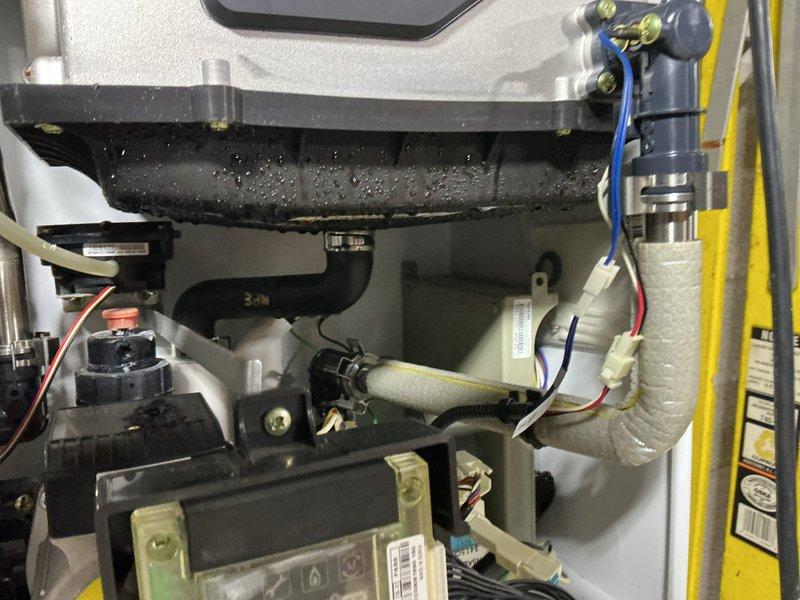 Performed descaling maintenance on a 12-year-old tankless water heater unit. Flushed the heat exchanger with descaling solution to remove mineral buildup and restore optimal heating efficiency, completing the preventative maintenance service as requested.