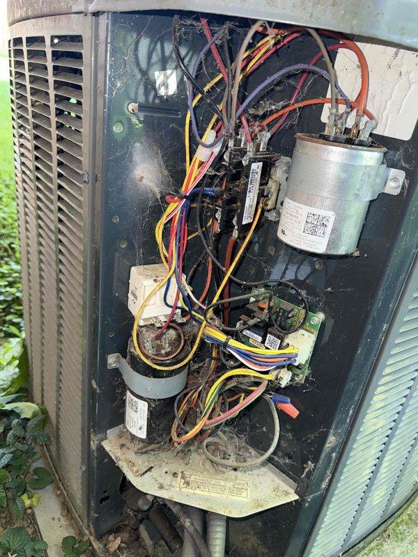 Completed MVP cooling maintenance visit on 15-year-old system. Performed comprehensive tune-up including inspection of electrical components, capacitors, and wiring connections. Observed condensation on ductwork and verified proper system operation. Completed additional preventative maintenance on neighboring unit as requested.