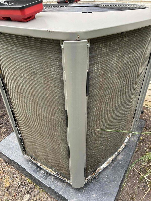 Completed return visit to perform chemical cleaning of outdoor condenser coil. Unit was accessed and coil thoroughly cleaned using appropriate chemical treatment to remove accumulated dirt and debris, restoring proper airflow and heat transfer efficiency. All work completed using truck stock materials with no additional parts required.