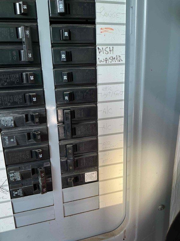Conducted on-site evaluation for whole-house standby generator installation. Assessed existing electrical service panel to determine compatibility and required modifications for generator integration. Panel inspection revealed 200-amp main service with adequate breaker capacity and proper circuit identification for essential loads. Documented current electrical configuration including HVAC systems, garage circuits, and critical household loads to establish transfer switch requirements. Photographed electrical panel layout and circuit distribution for accurate material estimation and permit preparation. Provided homeowner with recommendations for generator sizing based on existing electrical demand and discussed placement options for outdoor generator unit and automatic transfer switch installation.