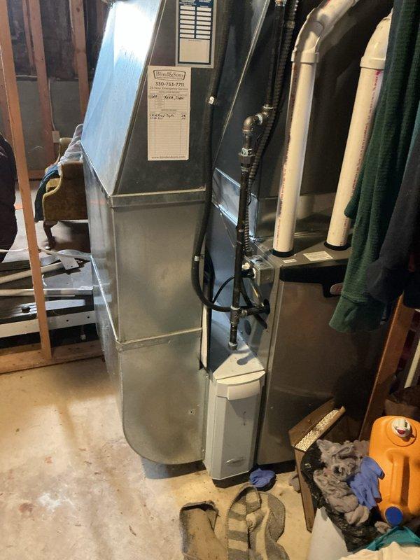 Completed routine BS-MVP cooling maintenance visit on residential HVAC system. Performed comprehensive inspection of indoor furnace unit in basement mechanical room and outdoor condenser units, confirming both systems are operational and in good working condition. All equipment tested and verified functioning properly per manufacturer specifications.