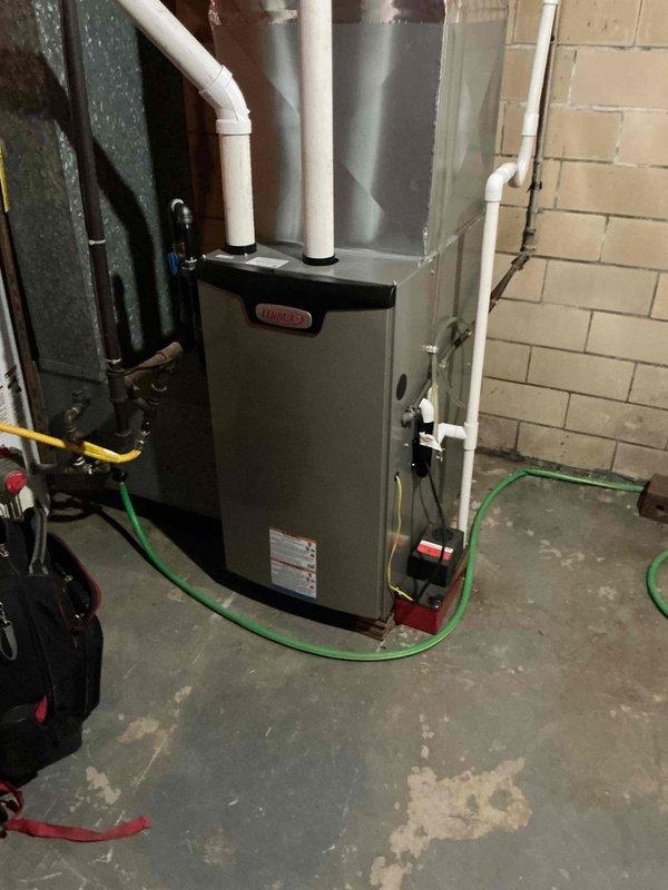 Completed preventive maintenance on 5-year-old cooling system as part of first scheduled call. Performed comprehensive inspection of HVAC equipment, confirmed thermostat operation and settings, checked refrigerant levels, cleaned condenser coils, inspected electrical connections, and verified proper system operation. All components found to be functioning within manufacturer specifications with no repairs required at this time.