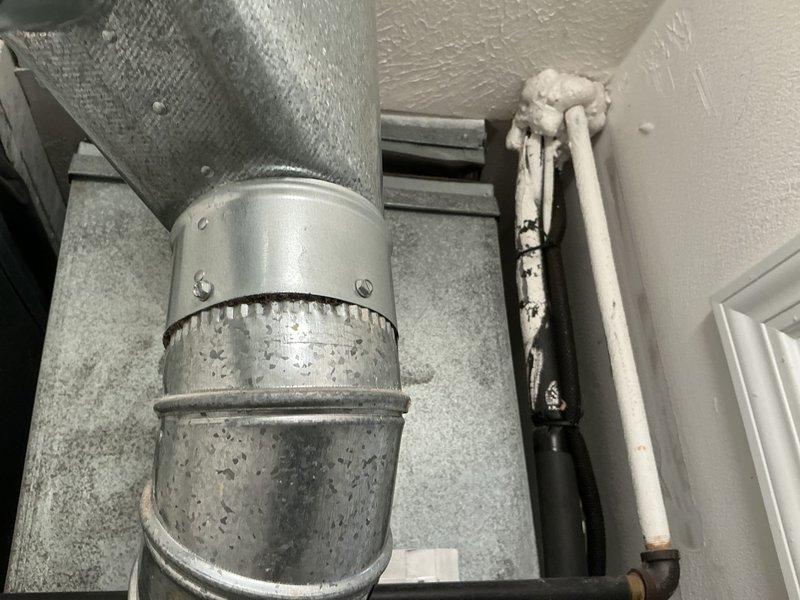 Completed comprehensive estimate for replacement of 23-year-old furnace and air conditioning system. Documented existing HVAC infrastructure including ductwork connections, insulation condition, and refrigerant line installation to provide accurate replacement specifications and equipment sizing recommendations.
