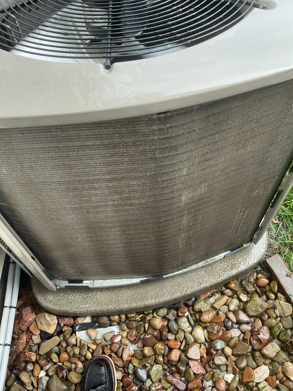 Completed scheduled maintenance tune-up on 7-year-old residential air conditioning system. Performed comprehensive system inspection including temperature differential measurements across the evaporator coil, recording supply air temperature of 71.8°F. Inspected outdoor condensing unit, verified proper operation of condenser fan and compressor, and assessed overall equipment condition. Investigated customer-reported clicking noise at thermostat; confirmed system operating normally with no operational issues detected at time of service.