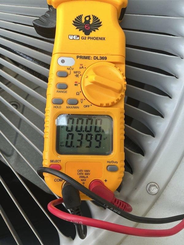 Responded to service call for non-operational 10-year-old air conditioning system. Upon arrival, performed diagnostic testing on outdoor condensing unit using clamp meter to measure electrical values and system performance. Inspected internal blower assembly and motor components, checking wiring connections and verifying proper electrical continuity throughout the system. Identified issue preventing system operation and completed necessary repairs to restore full cooling functionality. Unit tested successfully and left in proper working order.