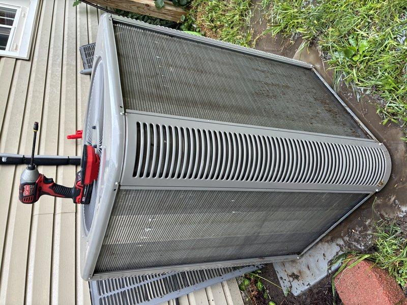 Completed comprehensive AC tune-up and cooling maintenance on 5-year-old Lennox system per customer request for routine checkup. System was operational upon arrival with no reported issues. Performed standard seasonal maintenance protocol including inspection of outdoor condenser unit, verified proper airflow through ventilation louvers, checked refrigerant pressures and service valves, and conducted visual assessment of all accessible components. All equipment found to be functioning within normal parameters with no deficiencies noted. Unit exterior and coil surfaces showed acceptable condition for age. System left in proper working order.