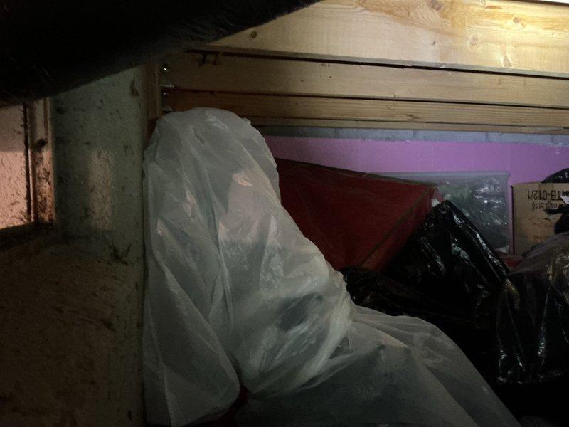 Completed installation of new laundry box for customer per service request. Accessed work area through attic/crawl space and routed necessary plumbing connections to designated laundry location. Installation completed successfully and system tested for proper operation.